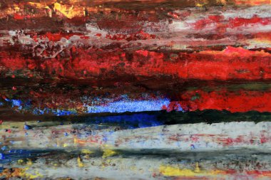 Fırça darbelerinin soyut sanat arkaplanı çok renkli