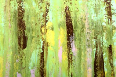 Yeşil kahverengi renklerde soyut sanat arkaplanı