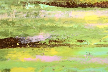 Yeşil kahverengi renklerde soyut sanat arkaplanı