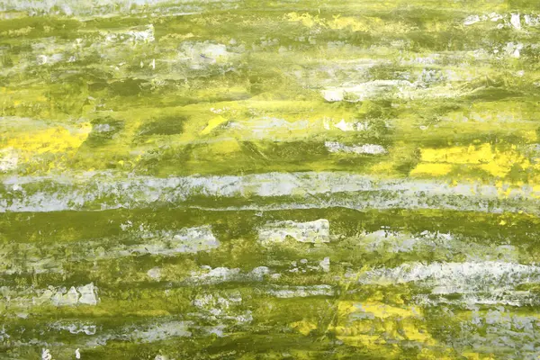 Sarı yeşil fırça darbelerinin soyut arkaplanı