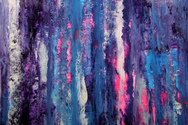 Mavi renkte fırça darbelerinin soyut sanat arkaplanı