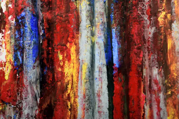 Fırça darbelerinin soyut sanat arkaplanı çok renkli