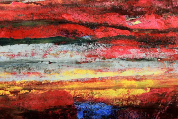 Fırça darbelerinin soyut sanat arkaplanı çok renkli