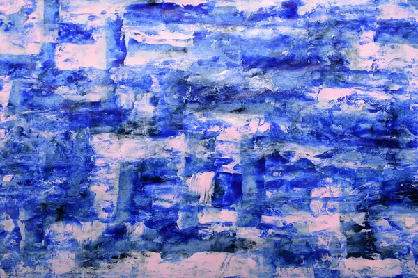 Mavi pembe fırça darbelerinin soyut arkaplanı