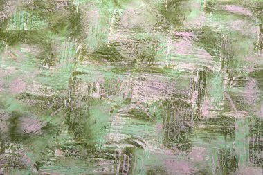 Fırça darbelerinin yeşil renkli kirli sanat arkaplanı