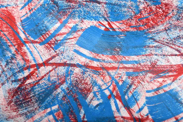 Basit fırça darbesi arkaplanı kırmızı ve mavi