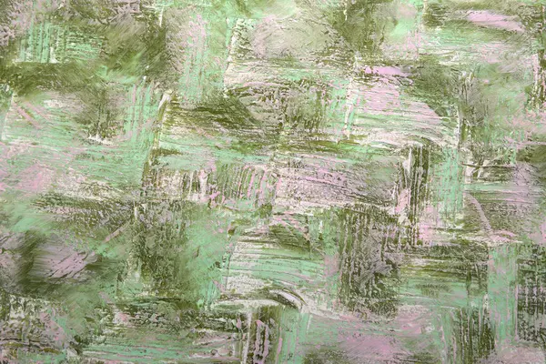 Fırça darbelerinin yeşil renkli kirli sanat arkaplanı