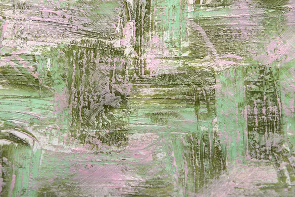 Fırça darbelerinin yeşil renkli kirli sanat arkaplanı