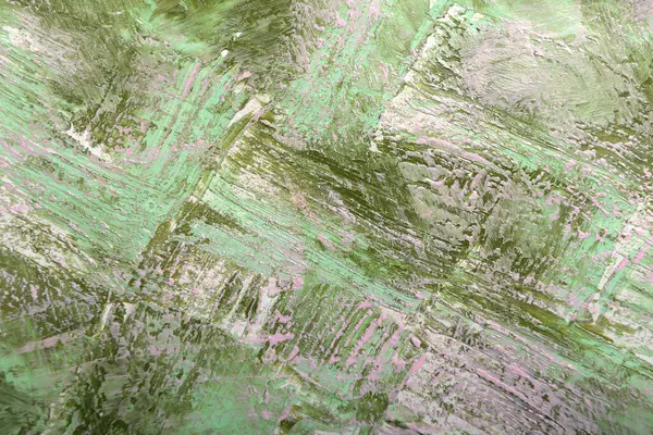 Fırça darbelerinin yeşil renkli kirli sanat arkaplanı