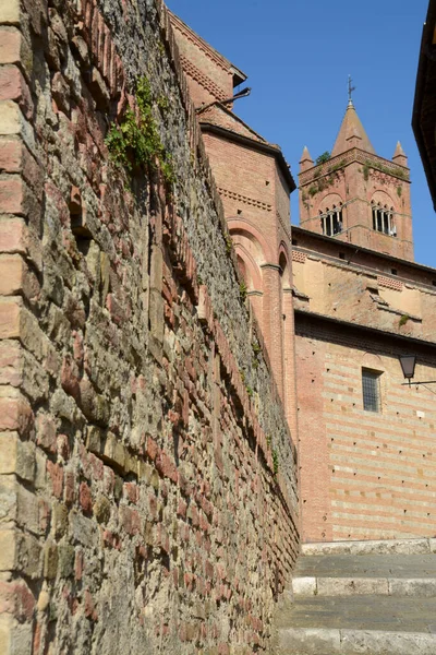 Basílica Santa Maria Dei Servi Está Siena Está Localizada Colina — Fotografia de Stock