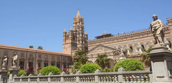 Palermo Normann Arab Stílusú Katedrálisa Katolikus Istentisztelet Helye Palermo Városában — Stock Fotó