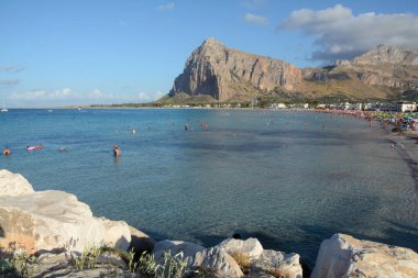 San Vito Lo Capo is a beautiful Sicilian seaside resort in the province of Trapani famous for the beach overlooking aa bay dominated from above by Monte Monaco.