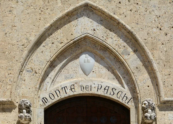 Palazzo Salimbeni Siena Banca Monte Dei Paschi Siena Nın Merkezi — Stok fotoğraf