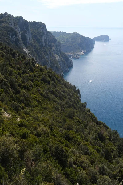 Wonderful Views Sea Cinque Terre Stretch Riomaggiore Portovenere — Stock Photo, Image