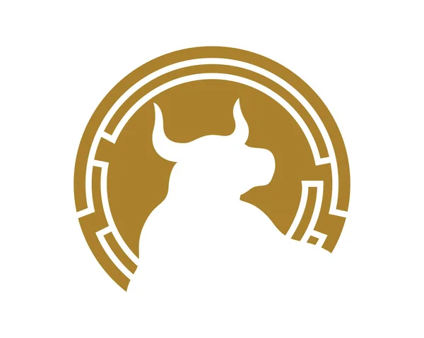 Simple Bull Creative Symbol Wizualizowane Simple Illustration — Wektor stockowy