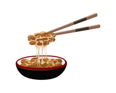 Ikayaki, Ayrıntılı ve Gerçekçi İllüstrasyon ile görselleştirildi. Izgara mürekkep balığı ve Soya soslu Japon yemeği.