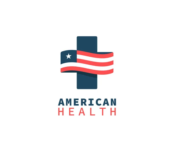 Ilustracja Logo Amerykańskiego Projektu Zdrowia — Wektor stockowy