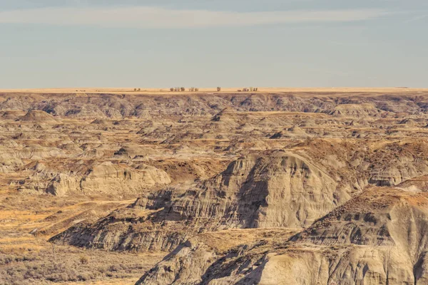 Desolate Landscape Alberta Dinosaur Provincial Park Alberta Canada — Stock Photo, Image
