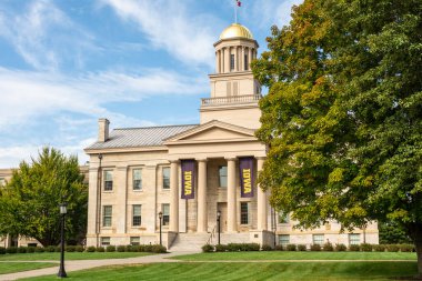 Iowa City, Iowa 'daki eski Capitol Binası ve Müzesi, ABD.