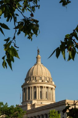 Oklahoma Eyalet Meclis Binası 'nda sabahın erken saatlerinde. Oklahoma City, tamam, ABD.