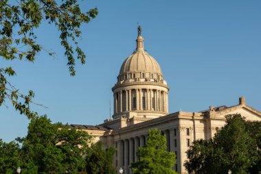 Oklahoma Eyalet Meclis Binası 'nda sabahın erken saatlerinde. Oklahoma City, tamam, ABD.
