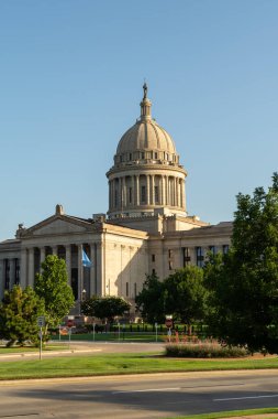 Oklahoma Eyalet Meclis Binası 'nda sabahın erken saatlerinde. Oklahoma City, tamam, ABD.