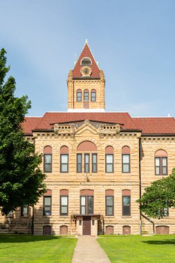 Carrollton kasabasındaki Greene County Adliyesi. Illinois, ABD.