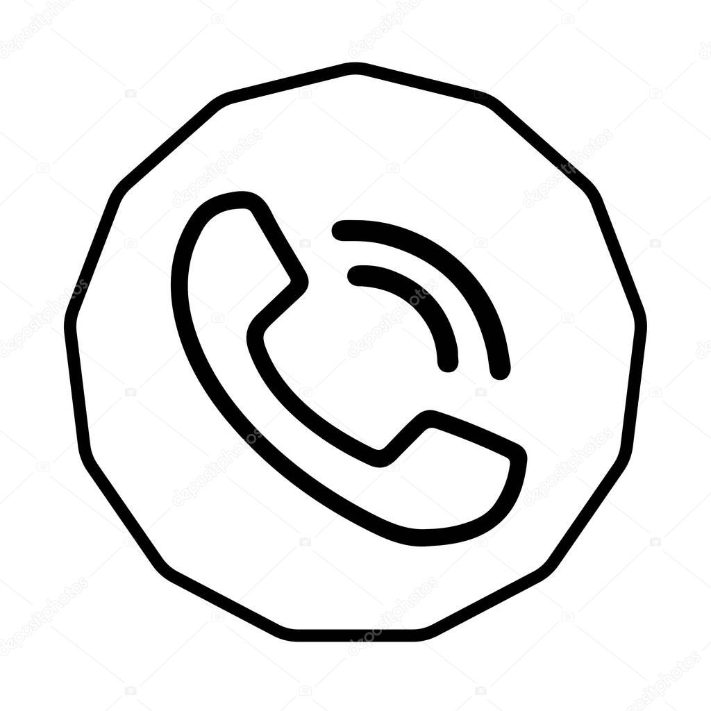 Phone Icon Raw for UI, Brochures, Flyers, Infographics