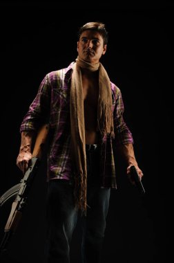 Seksi çocuk fotoğraf için poz veriyor..