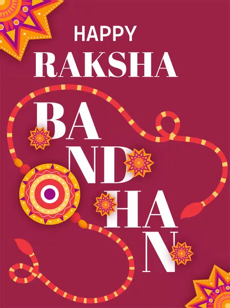 stock vector Happy Raksha Bandhan abstract creative minimalistic colorful patterns Indian traditional poster and card design. Vector Illustration.