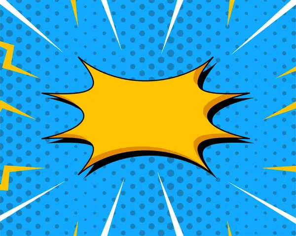 Soyut yaratıcı kavram komedi sanatının arka plan tasarımlı boş konuşma balonu. İzole edilmiş nokta desenli yarı ton kitap tasarımı.