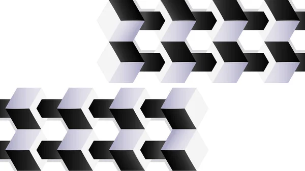 Abstrait Noir Blanc Polygone Conception Fond — Image vectorielle