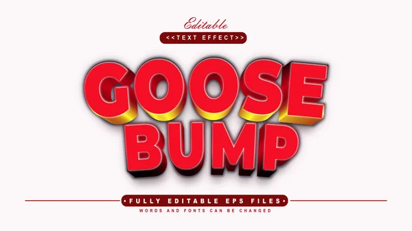 Düzenlenebilir kırmızı kaz tüyü metin efekti. Typhography logosu