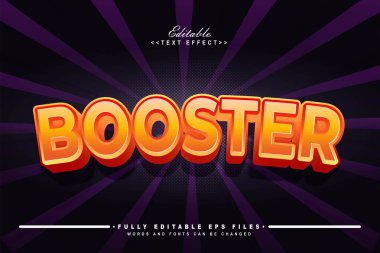 Düzenlenebilir 3d destekleyici metin efekti. Typhography logosu