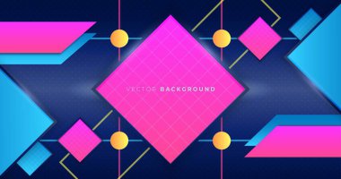 Soyut mavi gradyan geometrik tasarım