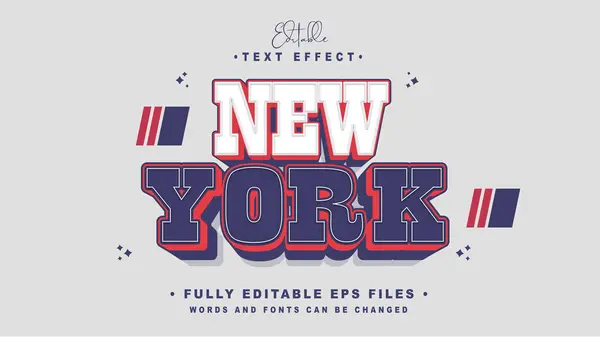 düzenlenebilir New York metin efekti
