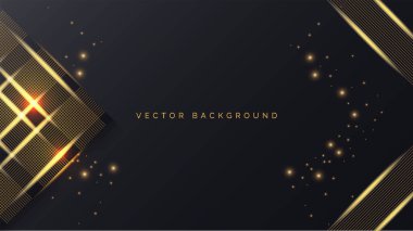 siyah ve altın çizgi arkaplan tasarımı