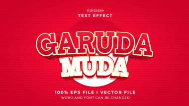 düzenlenebilir garuda muda metin efekti