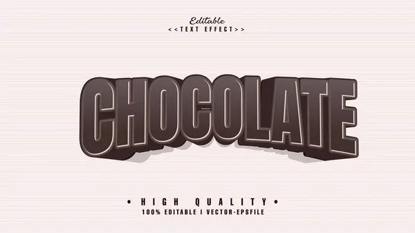 stock vector editable chocolate text effect