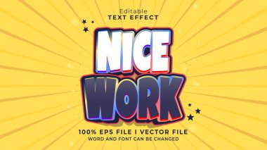 Düzenlenebilir güzel çalışma metin efekti