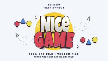 düzenlenebilir güzel oyun metin efekti