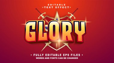 düzenlenebilir 3d görkemli metin efekti