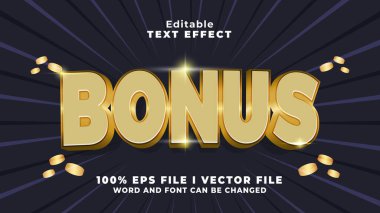 3d altın bonus metin efekti