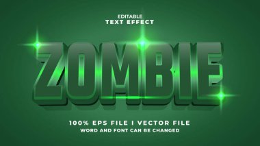 3D zombi gözü pek metin efekti