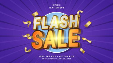 3d gradyan flash satış metin efekti