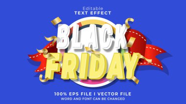 Moda Kara Cuma cesur metin efekti