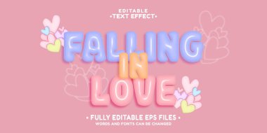 3D aşık olma metni efekti