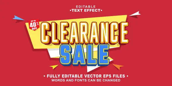 Düzenlenebilir 3D satış metni efekti. Typhography logo-02