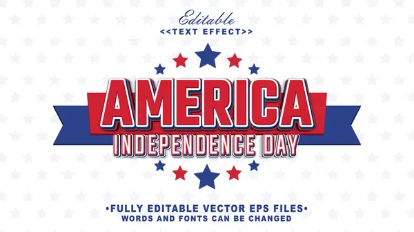 3D Amerika Bağımsızlık Günü metin efekti