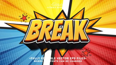 düzenlenebilir 3d kalın metin efekti. Typhography logosu